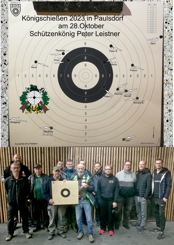 Ergebnisse Königsschießen mit dem VL